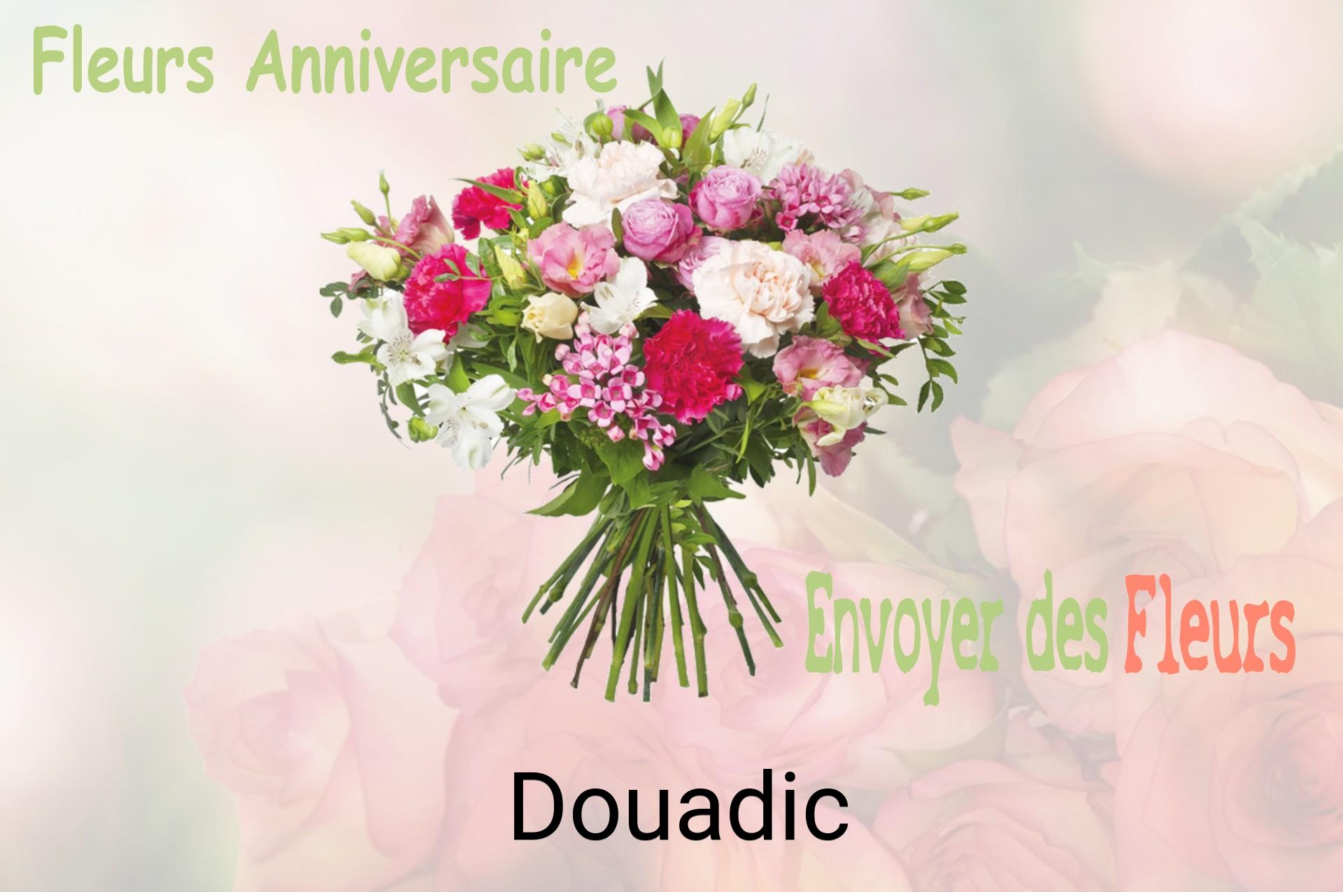 Bouquet de fleurs d’anniversaire livré à Douadic