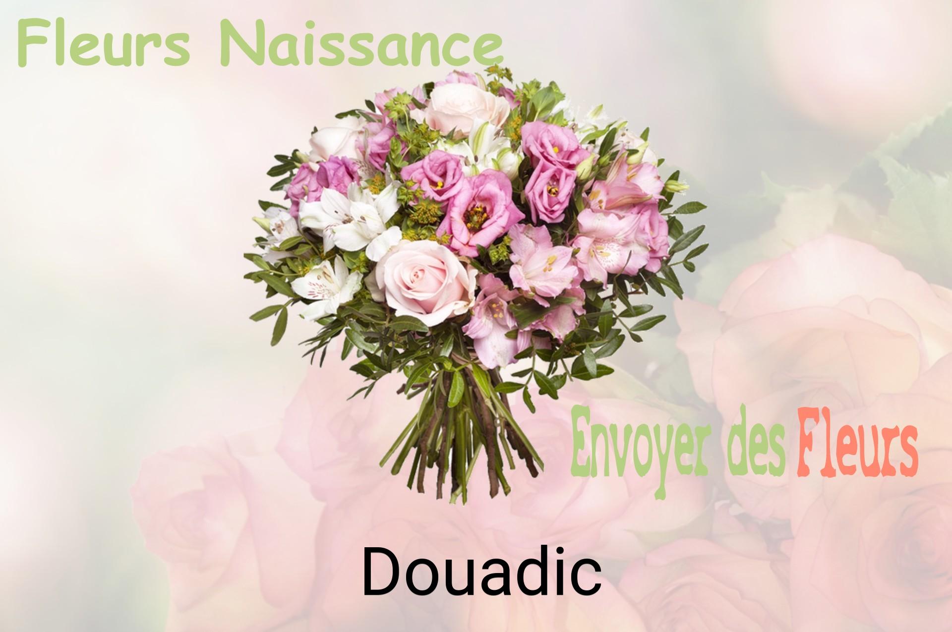Bouquet de fleurs de naissance livré à Douadic